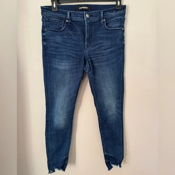Express - STRETCH + DENIM PERFECT - ANKLE LEGGING - MID RISE 10R/10R - Picture 1 of 8